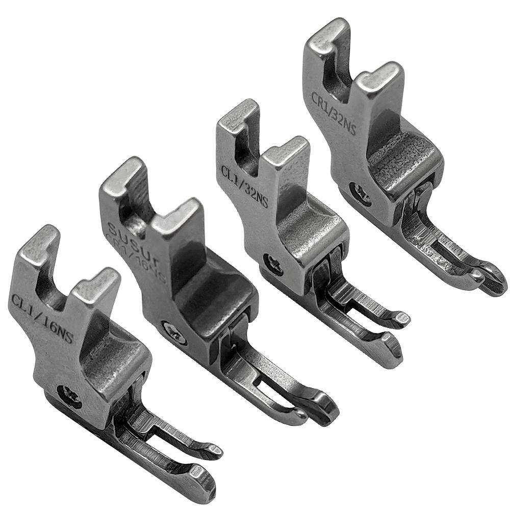 Лапка-направитель края левый/правый Книт и тонкие материалы Лапка для молнии Узкие компенсирующие лапки Аксессуары для швейной машины