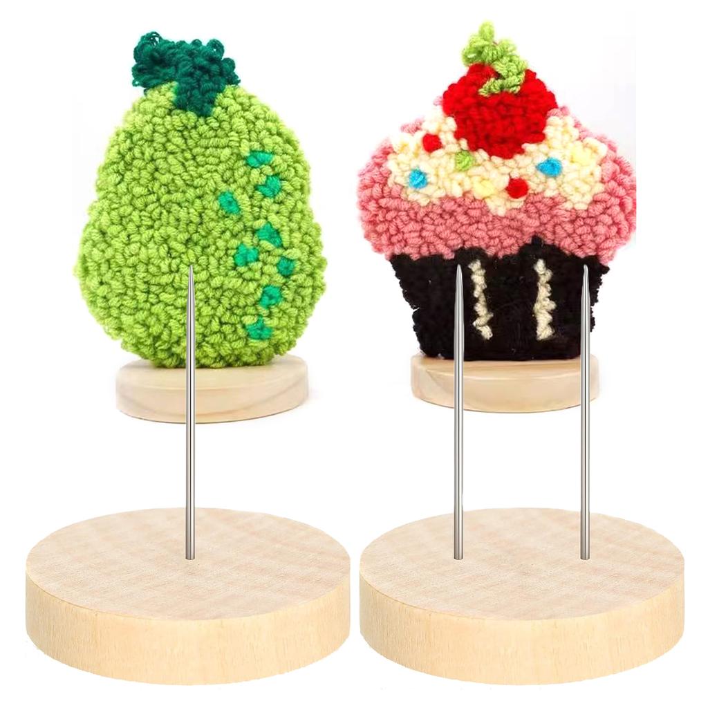 12 шт. деревянные подставки для кукол для вязания крючком с одной двойной стальной иглой для демонстрации фигурок вязаных кукол