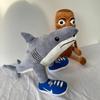 New Trendy Toys Shanhaijing Shark Wooden Stick Plush Doll