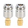 2PCS N Female To SMA Male Adapter Portable Small Gold Plated Connector with Stable Performance