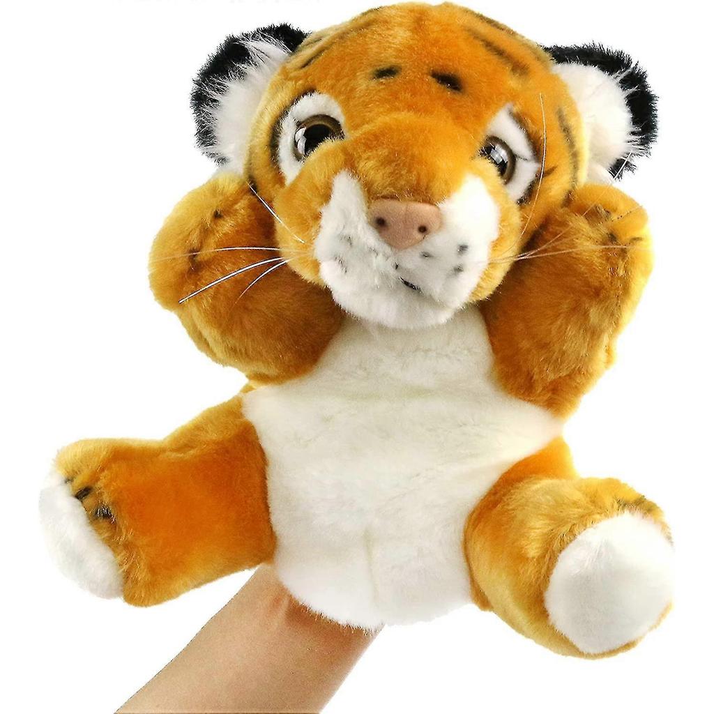 Tiger Hand Puppet Zoo Animal Puppets Jungle Friends Plush Toy For Imaginative