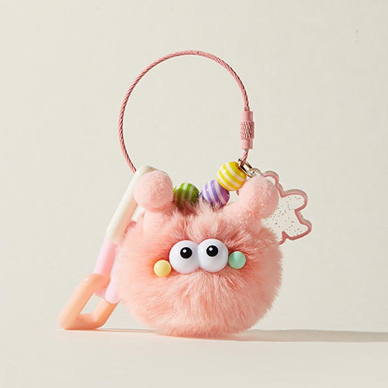 Очаровательный плюшевый брелок-подвеска в виде божьей коровки