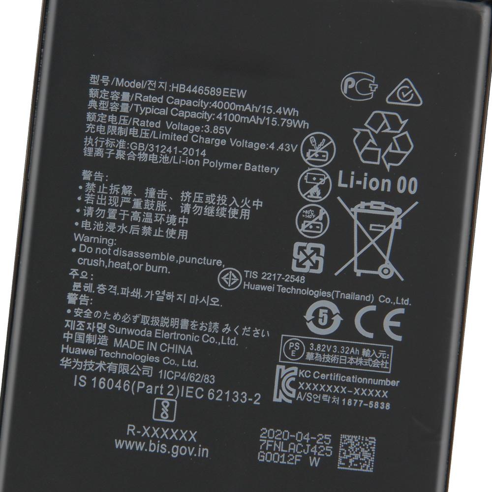 Аккумуляторная литиевая батарея для Huawei Honor V30 Pro Nova 6 Nova6 HB446589EEW 4100 мАч