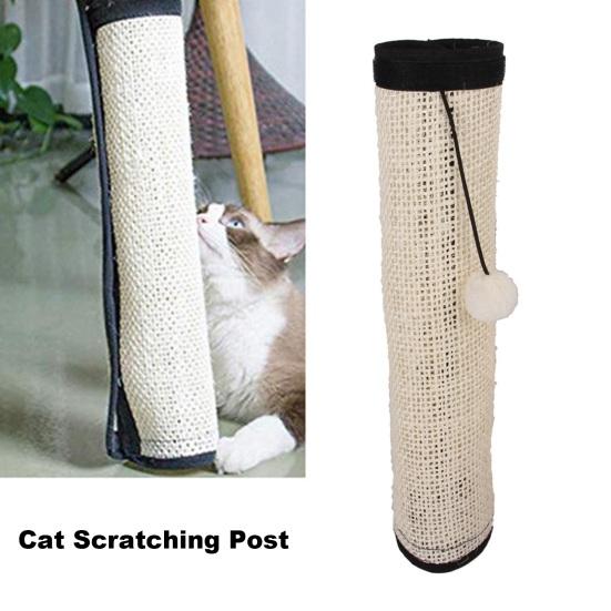 Когтеточка для кошек Охлаждающая подставка для когтеточек с большой поверхностью Игровая подушка из сизаля Сохраните свой диван Когтеточка с кошачьей мятой Двойная загрузка высокой плотности