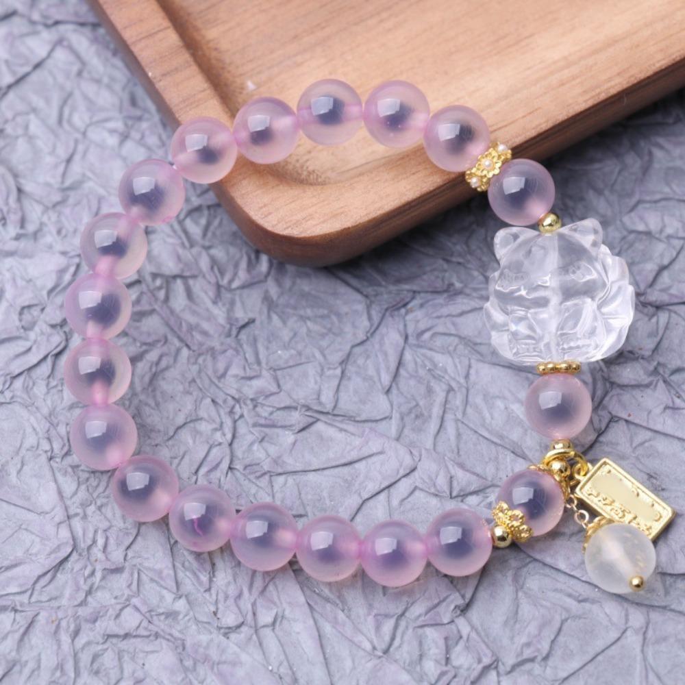 Crystal Agate Beads Bracelets Tassel Pedant Bead String Bracelet Fashion Luxury Bracelets  Ladies