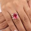 Pink Tourmaline Gemstone Silver Elegant Ring 925 Sterling Silver Handmade Jewelry, Tourmaline Ring, Designer Wedding For Bride RR-73-8
