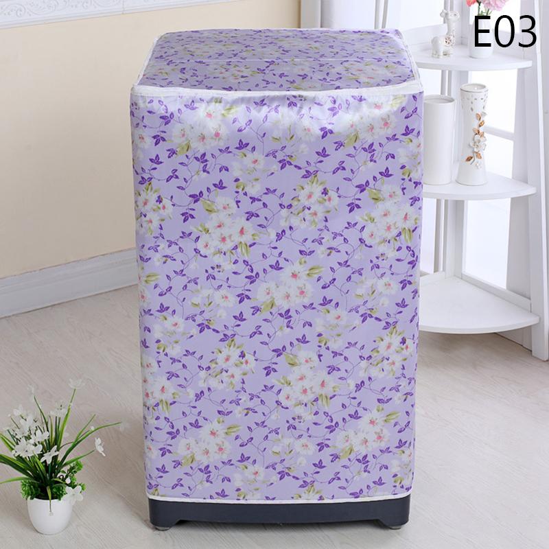 Top Load Washing Machine Cover Dust Cover Printing Dryer Cover Waterproof Sunscreen Multifunction Washroom Household Supplies