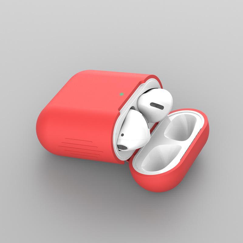 AirPods Silicone Protective Case for Apple 1/2 Generation - Universal Wireless Bluetooth Soft Cover