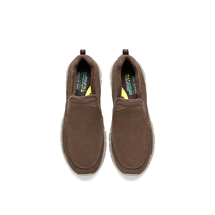 Skechers Модные Удобные Низкие Повседневные Кроссовки Мужские Коричневый 210962-BRN