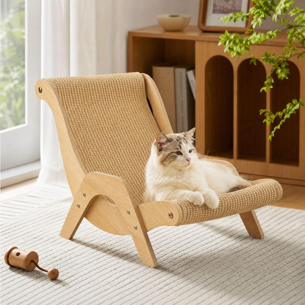 Scratching Chair for Indoor Cats and to Scratch, Play and Rest