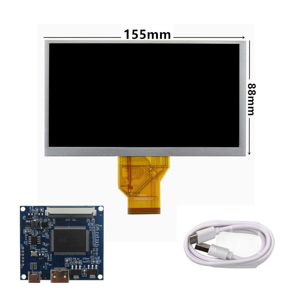 6,5-дюймовый AT065TN14 50-контактный портативный ЖК-дисплей Универсальная DIY Mini HDMI плата контроллера драйвера модуль монитора для Raspberry Pi PC