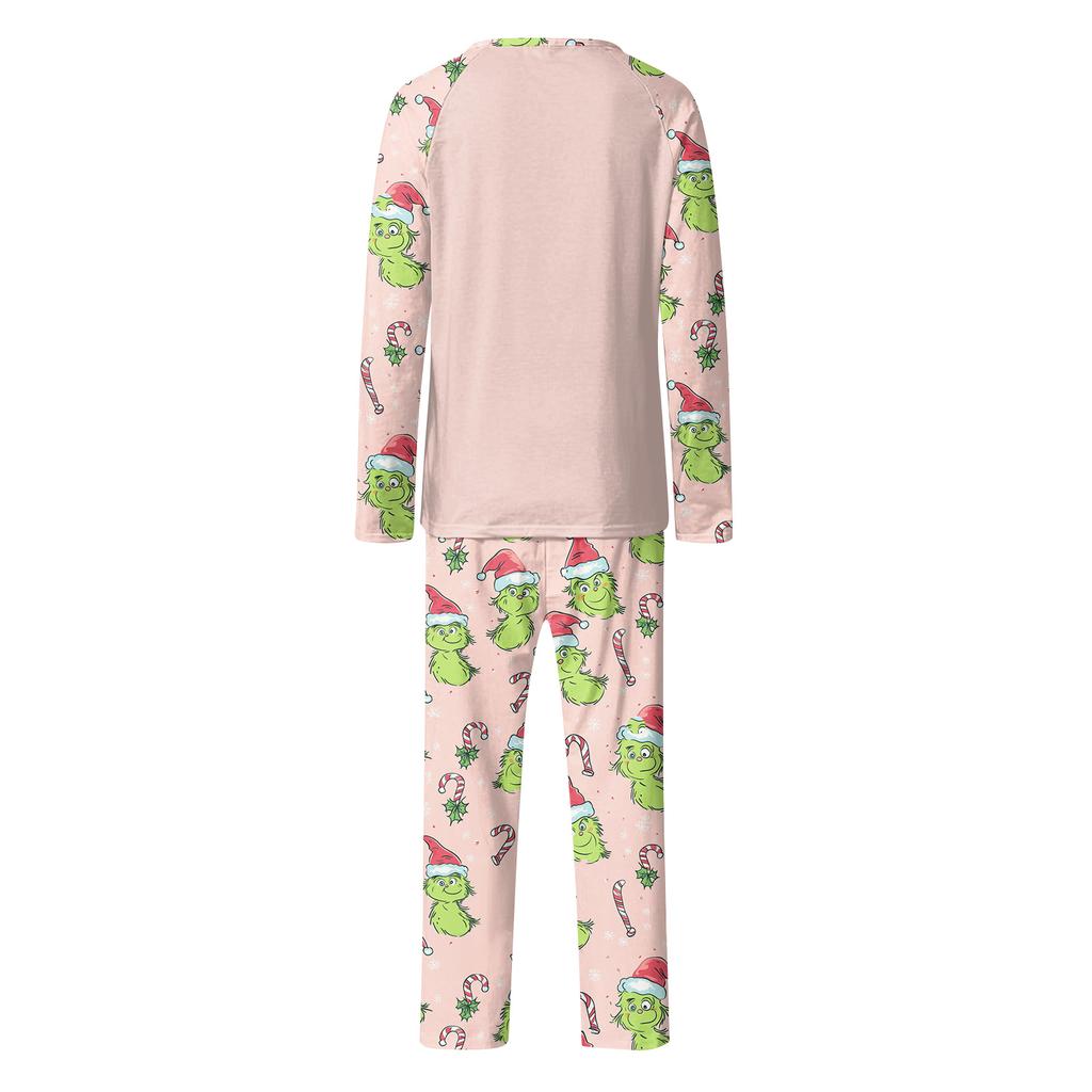 Мультяшный принт с буквами, семейный комплект с длинным рукавом, костюм родитель-ребенок, домашний костюм, осень