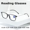 New Fashion Anti-Blue Light Reading Glasses Women Men Optical Computer Glasses Presbyopia +1.0+1.5+2.0+2.5+3.0+3.5+4.0