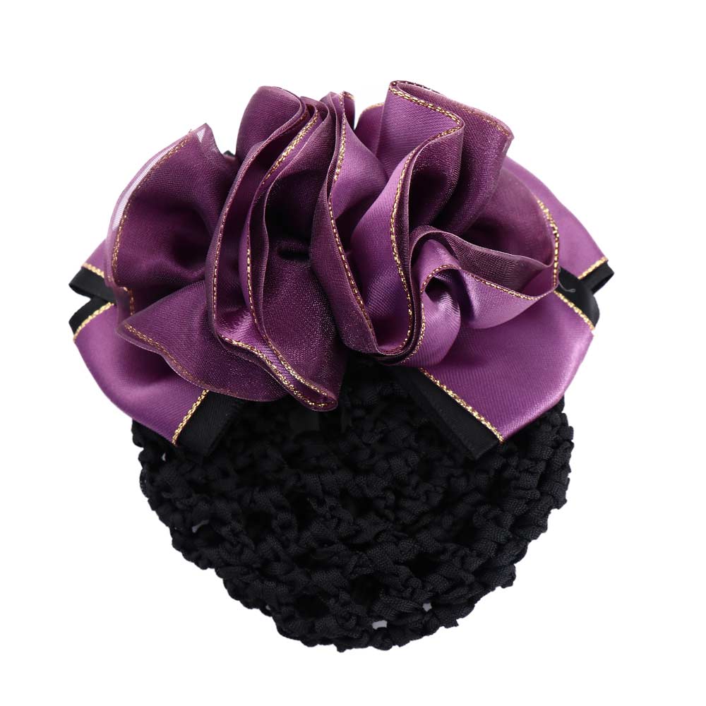 Hair Accessories Sweet Hotel For Girls Hair Clip Female Hairgrips Cover Net Floral Spring Clip Ponytail Clip Korean Bun Snood