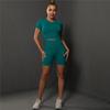 Auroth Slim Yoga Set Quick Dry Women Sportwear Gym Sports Short Sleeve High Waist Shorts Fitness Outfit