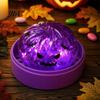 Soft Stress Balls Halloween Relief Dumpling Toy with Steamer, Glitter Ball Fidget Pumpkin Toys Toy, Anxiety Relieving Steamed Bun Squeeze for Holiday