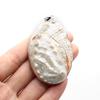 1Pc Natural Shell Pendant,Handmade Oval Charms for Jewellery Making DIY Necklace Accessories Craft 35x55 Mm