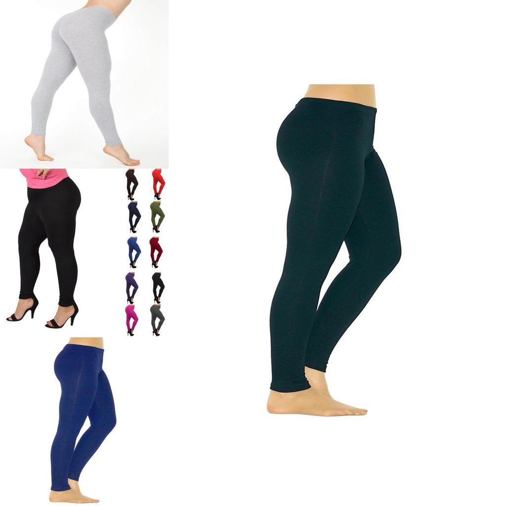 Full Women Fashion Length High Waist Leggings Soft Warm Thick Pants Stretch