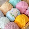 Soft Chenille Yarn Baby Knitting Wool Yarn Plush Thick Velvet Yarn for Hand Knitting Crochet DIY Sweater Scarf Hat Doll