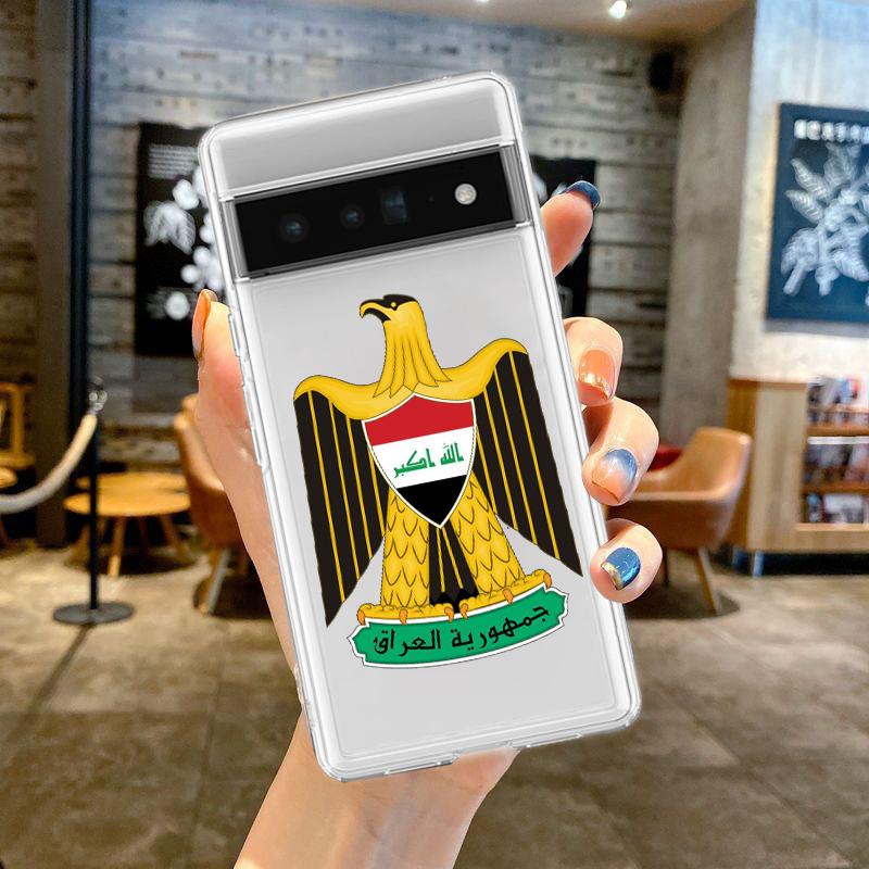 Чехол для телефона с флагом Ирака Саддама Хусейна для Google Pixel 8 7 6 Pro 6A 5 4 5A 4A 3A XL 5G силиконовый противоударный мягкий прозрачный чехол Fundas