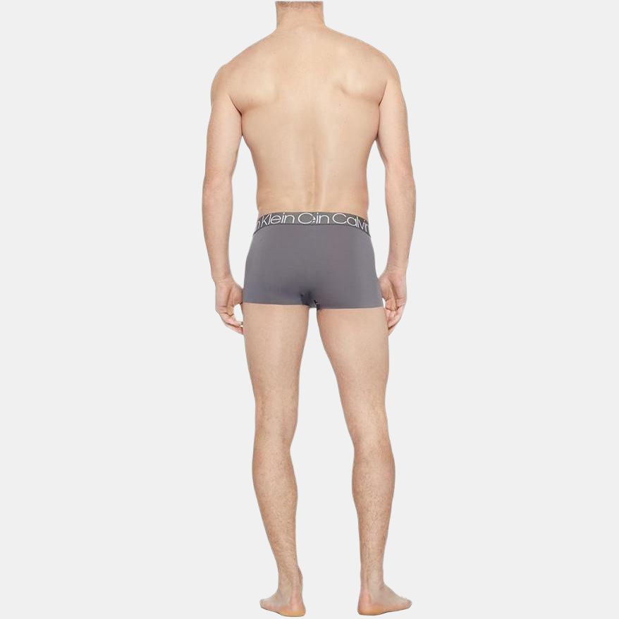 Calvin Klein Трусы-боксеры с объемным логотипом, мужское нижнее белье светло-серого цвета NB1906-8FZ