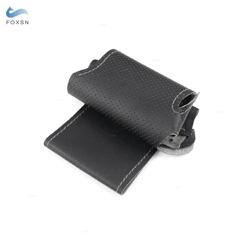 Car Accessories Interior Steering Wheel Cover Leather Trim For Honda Fit Jazz City 2014 2015 HRV HR-V 2016 Vezel 2015 - 2017