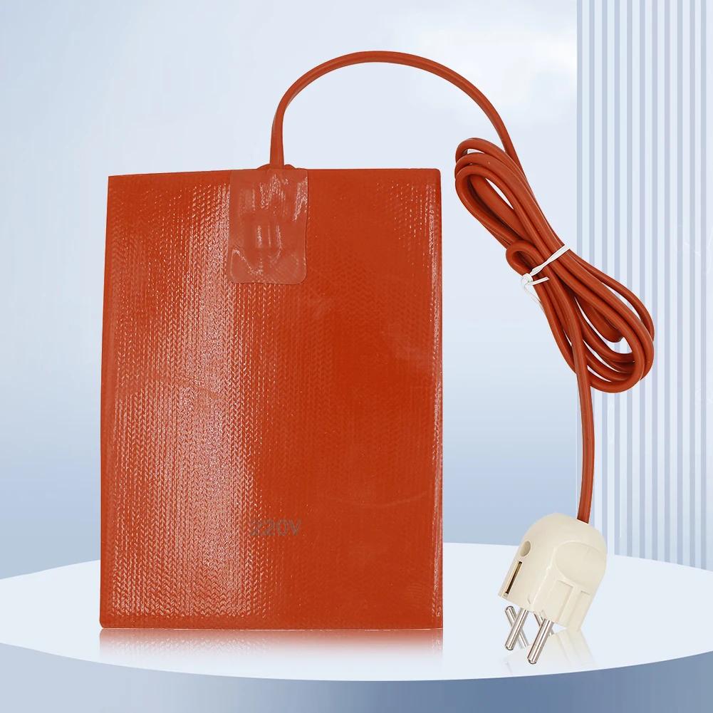 300 Вт Автомобильный двигатель масляный поддон бак нагреватель силиконовый масляный нагревательный элемент 110 В/220 В моторный масляный бак нагревательная пластина с вилкой ЕС США