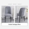 Thickened Fleece Dining Chair Covers Slip-Resistant Jacquard Chair Cover New Seat Cover  Home Use