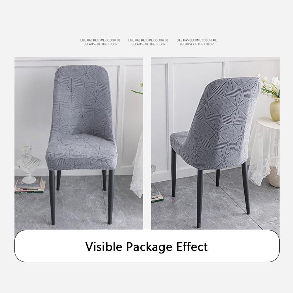 Thickened Fleece Dining Chair Covers Slip-Resistant Jacquard Chair Cover New Seat Cover Home Use