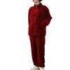 Tuten Fluffy Long Sleeve Sweatshirt Soft Flannel with Fleece Durable for Outdoor Activities Women's Pajamas, Set, Zippered, 2-Way Loungewear, Lining,