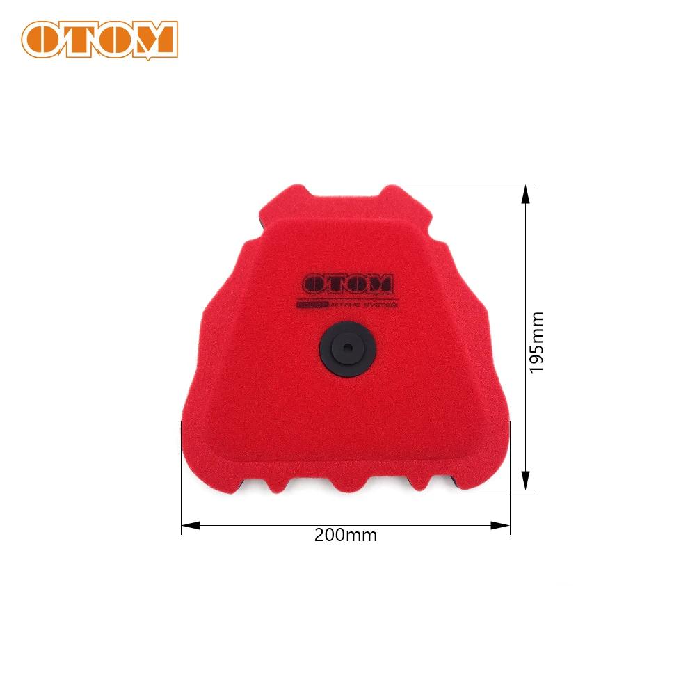 OTOM Motorcycle 2019-2023 Air Filter Cleaner Sponge Element Dual Foam Layer For YAMAHA YZ250F YZ450F WR250F WR450F Dirt Bikes