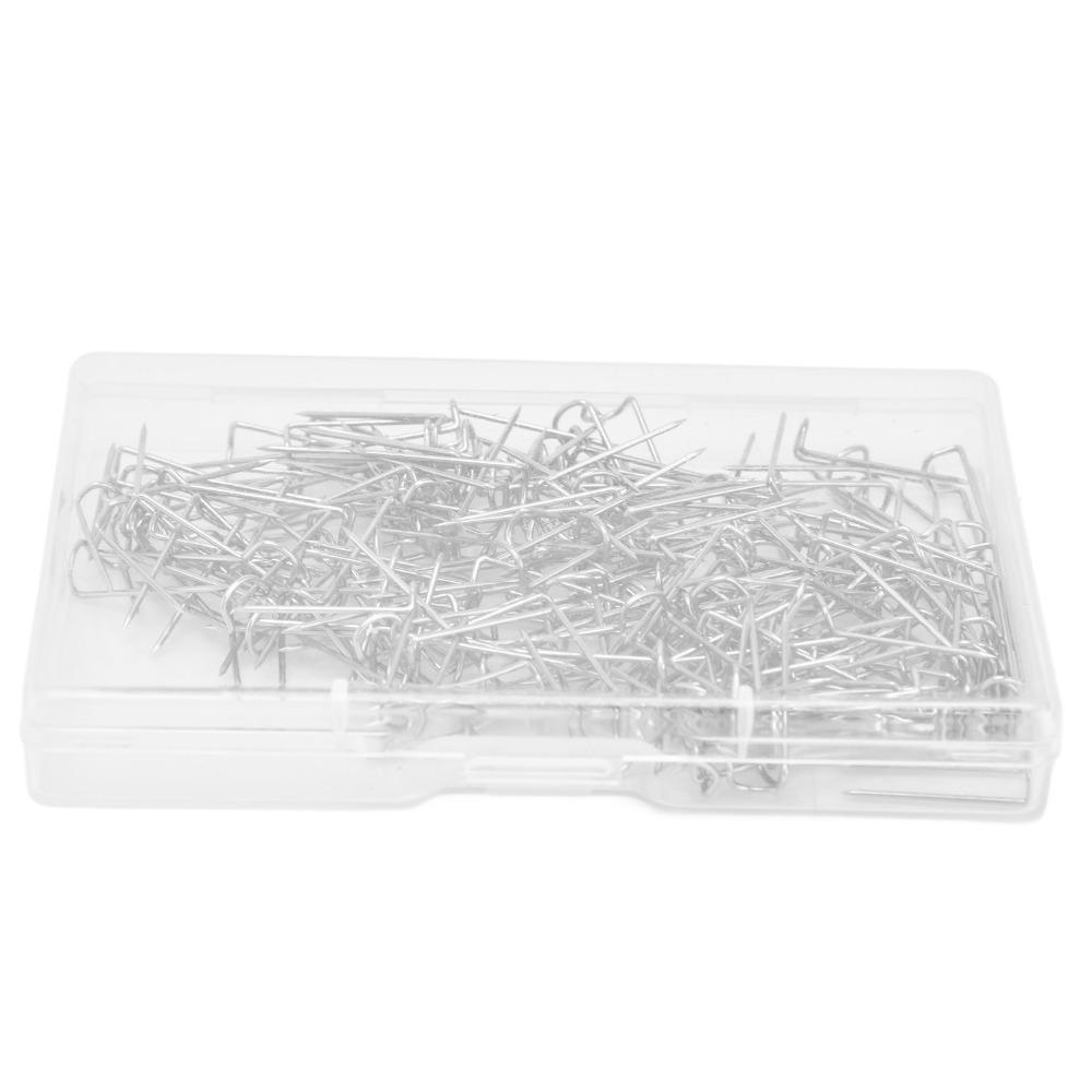 200Pcs Boxed packaging U-shaped Pins U-shaped design Fabric Fastening Pins  Fabric positioning work