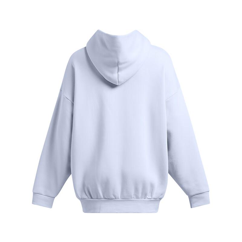 Under Armour Icon Hooded Pullover Casual Solid Long Sleeve Hoody Women sweatshirt Cloud-Blue 1386501-464