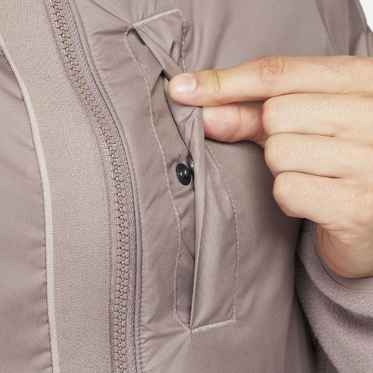 Nike Куртка с капюшоном и длинными рукавами Color Block, мужская, светло-коричневая, DX8453-209