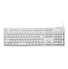 Elecom Keyboard Wired Membrane Rohs Compliant 10 Million Times Durable White TK-FCM064WH/RS