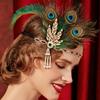 Elegant Feather Headband 1920s Headdress Exquisite Cosplay Dress Headwear  Bridal