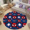Cool Spider-Man cartoon print round carpet, bedroom, living room and office rotating chair carpet, home decoration