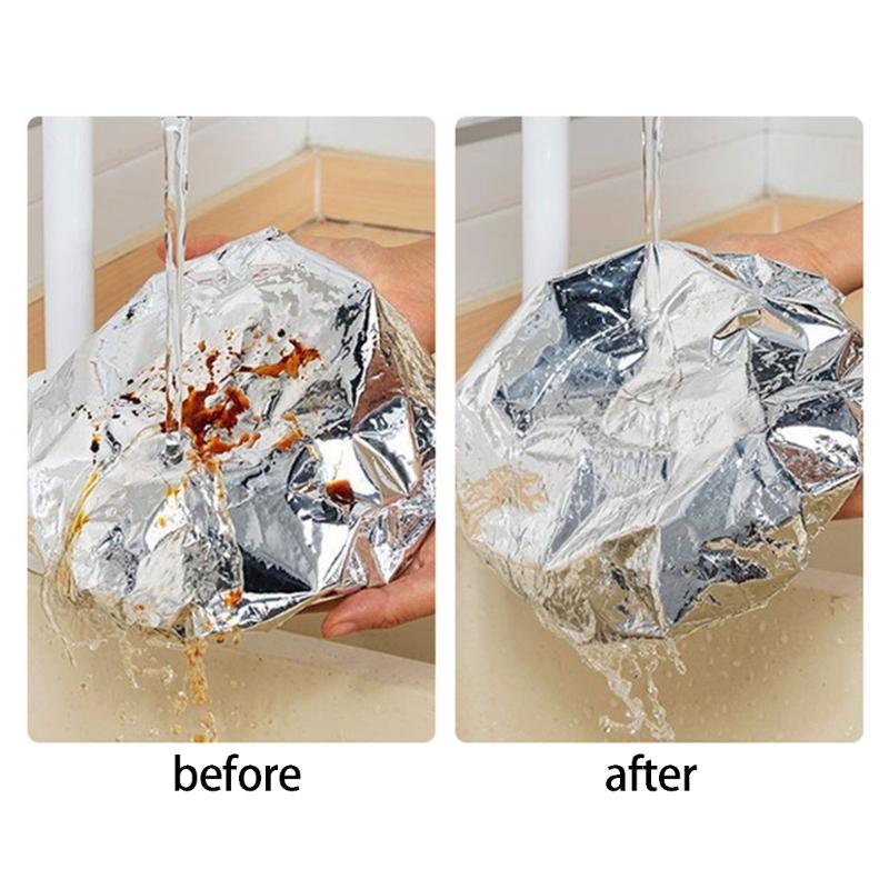 30Pcs Elastic Aluminum Foil Food Covers Heat Resistant Insulation Covers For Kitchen And Picnics