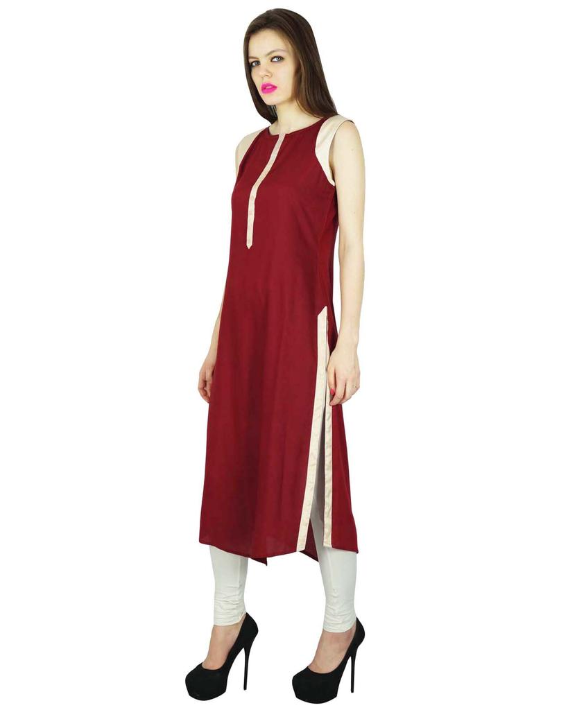 Phagun Indian Ethnic Kurti Rayon Top Designer Bollywood Kurta Women Tunic