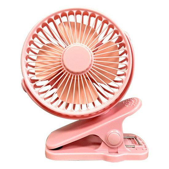 USB Rechargeable Desktop Clip Fan – 4-Inch, Portable for Home, Office, Stroller Use