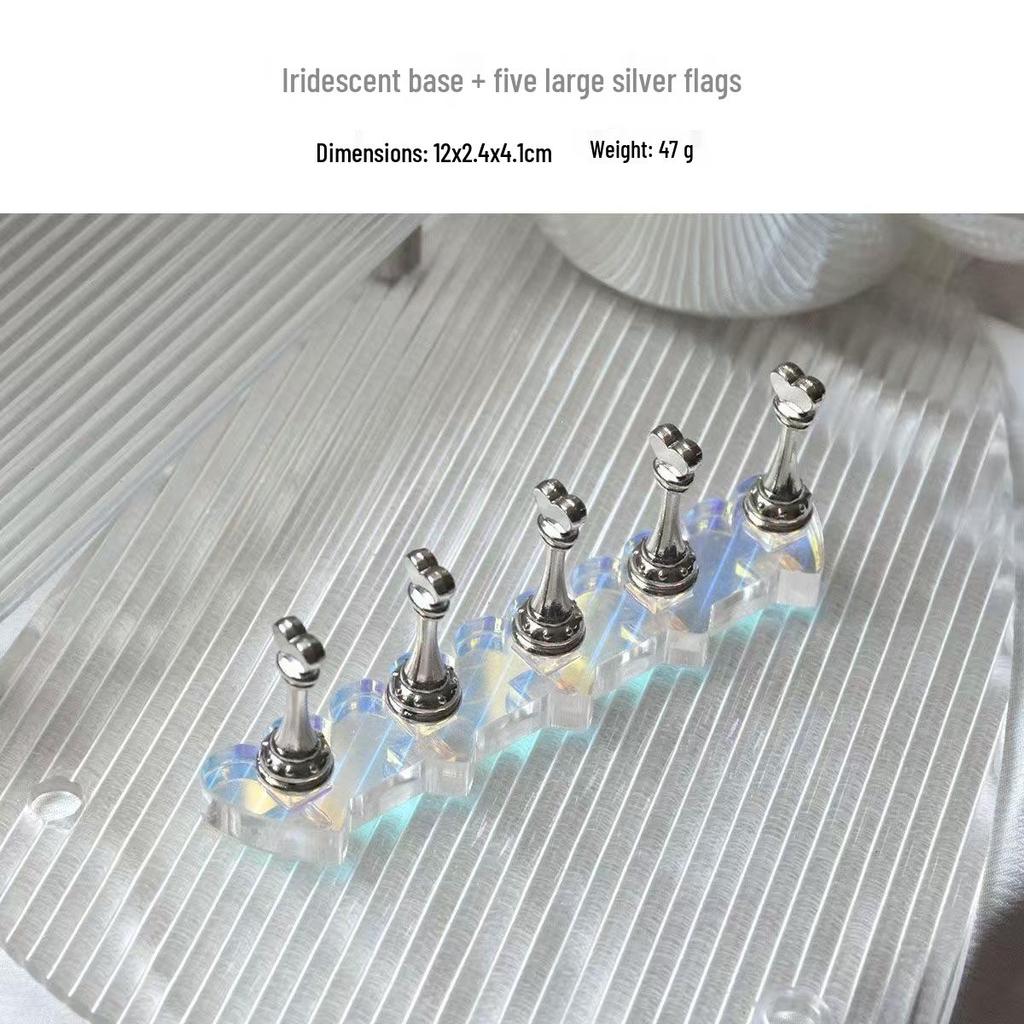 Прозрачный акриловый держатель для нейл-арта «Кошачий глаз» – Немагнитный, портативный и съемное основание