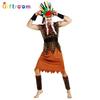 Halloween Masquerade Flintstones Indians Native Dress Couple Sasquatch Funny Dress