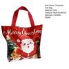 Christmas Canvas Tote Bag Reusable Grocery Shopping Bag Winter Holiday Gift Goodie Bag for Gifts Wrapping Storage