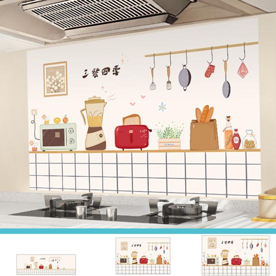 Маслостойкие наклейки на стену Yousheng Защита стены кухонного фартука Водонепроницаемые Термостойкие Статические наклейки для кухни Столовой Столешницы