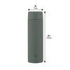 ZOJIRUSHI Water Seamless Large Stainless Steel Forest Integrated Cap and Easy To Only 2 Items To Wash Bottle, Cap, Capacity, 600ml, Screw, Mug, Gray,