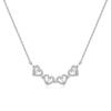 New Double-Wear Heart-Shaped Four-Leaf Clover Necklace - Women's Fashionable, Openable, Heart-to-Heart Creative Design.
