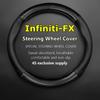 No Smell Thin For Infiniti FX Steering Wheel Cover Genuine Leather Carbon Fit FX45 2004 FX35 2007 FX50 2009 2010 2011 FX37
