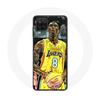 Case for Samsung Galaxy A22 4G Kobe Bryant Dunk Lakers 8 NBA Black