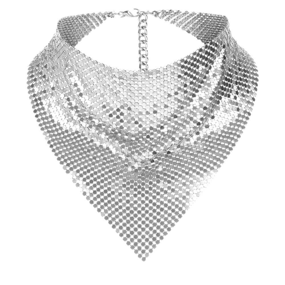 Headkerchief Sequined Triangle Scarves Headscarf Triangle Hijab Scarf Stage Performances