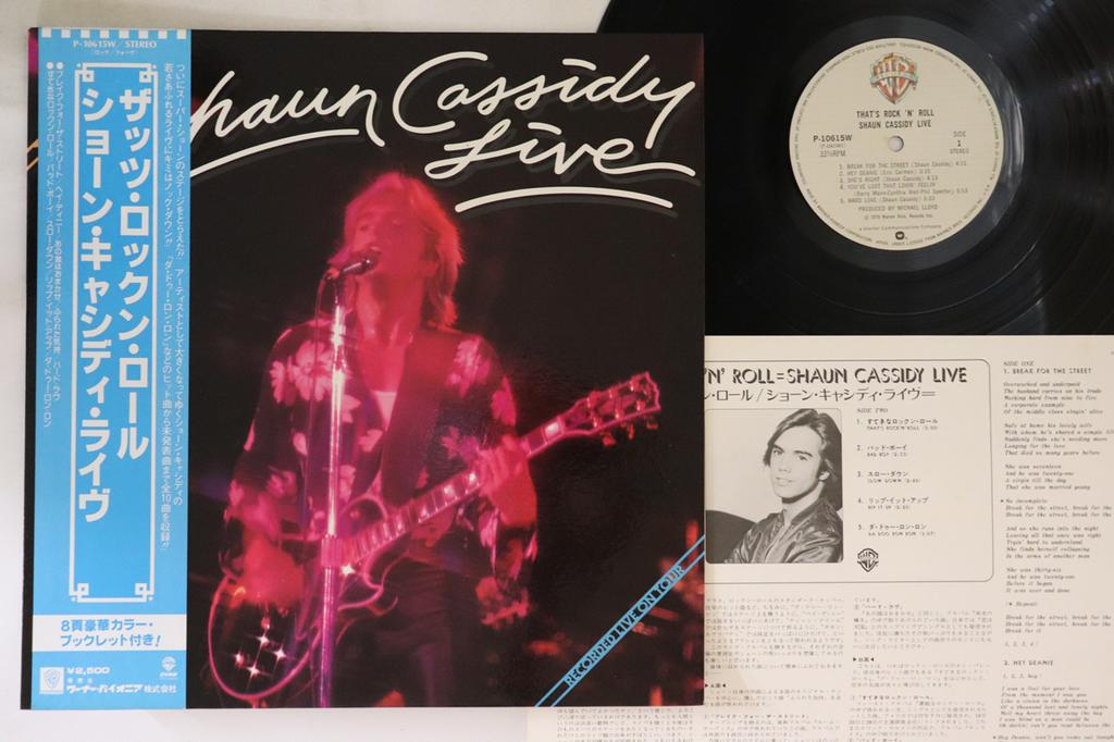 LP Record SHAUN CASSIDY - Live - That's Rock 'n' Roll P10615W WARNER BROS 1979 Japan Obi Rock Used